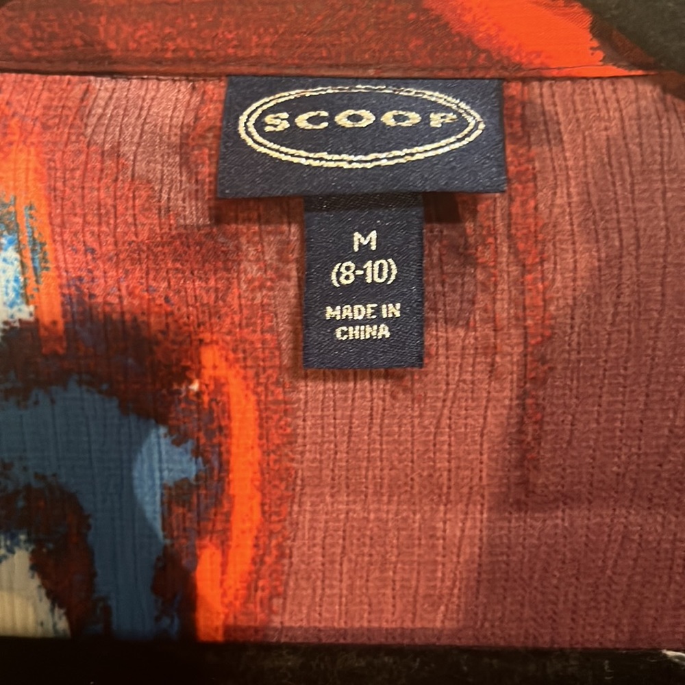 Scoop Nyc Ruched Printed Button Front Midi Dress - image 7